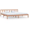 vidaXL Bed Frame without Mattress Honey Brown Solid Wood 200x200 cm
