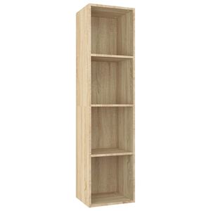 vidaXL Book Cabinet | Sonoma Oak | Engineered wood | Medium