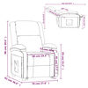 vidaXL Recliner Chair Brown Fabric