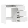 vidaXL Desk White 90x45x76 cm Engineered Wood