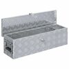 vidaXL Aluminium Box 80.5x22x22 cm Silver