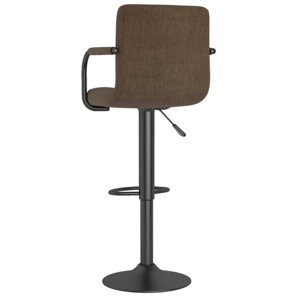 vidaXL Bar Stools 2 pcs Brown Fabric