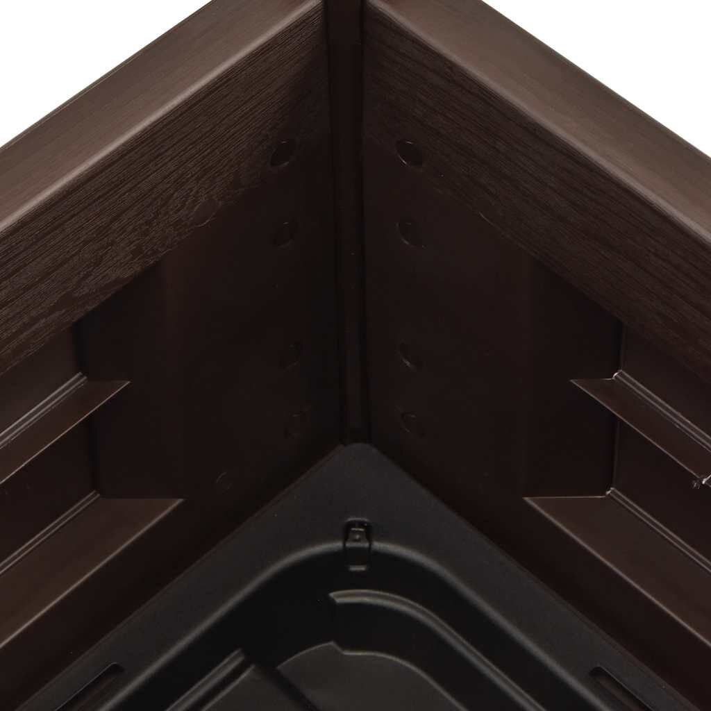 vidaXL Garden Raised Bed PP Anthracite 43x43x35 cm