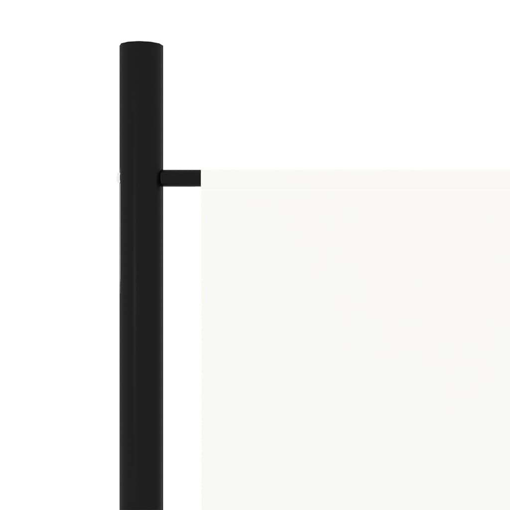 vidaXL 5-Panel Room Divider White 250x180 cm
