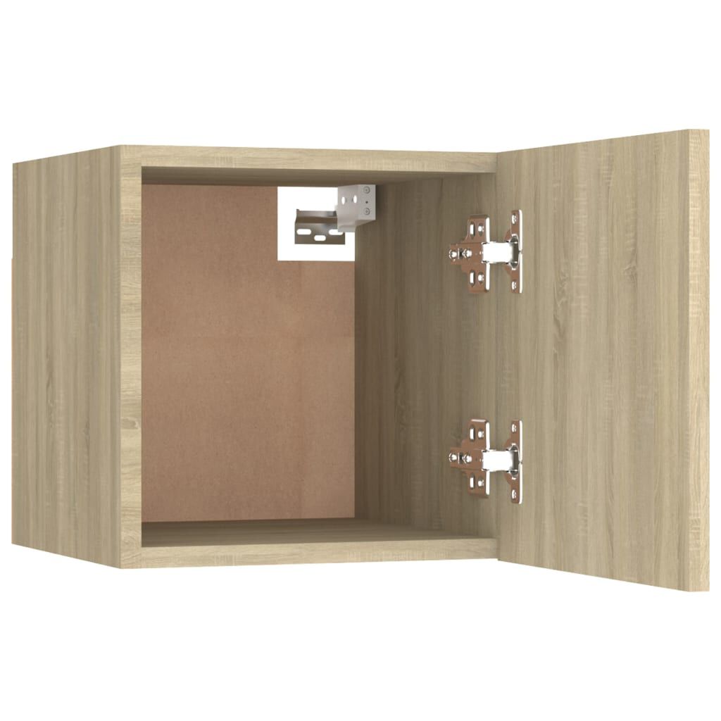 vidaXL Bedside Cabinets 2 pcs Sonoma Oak 30.5x30x30 cm Engineered Wood