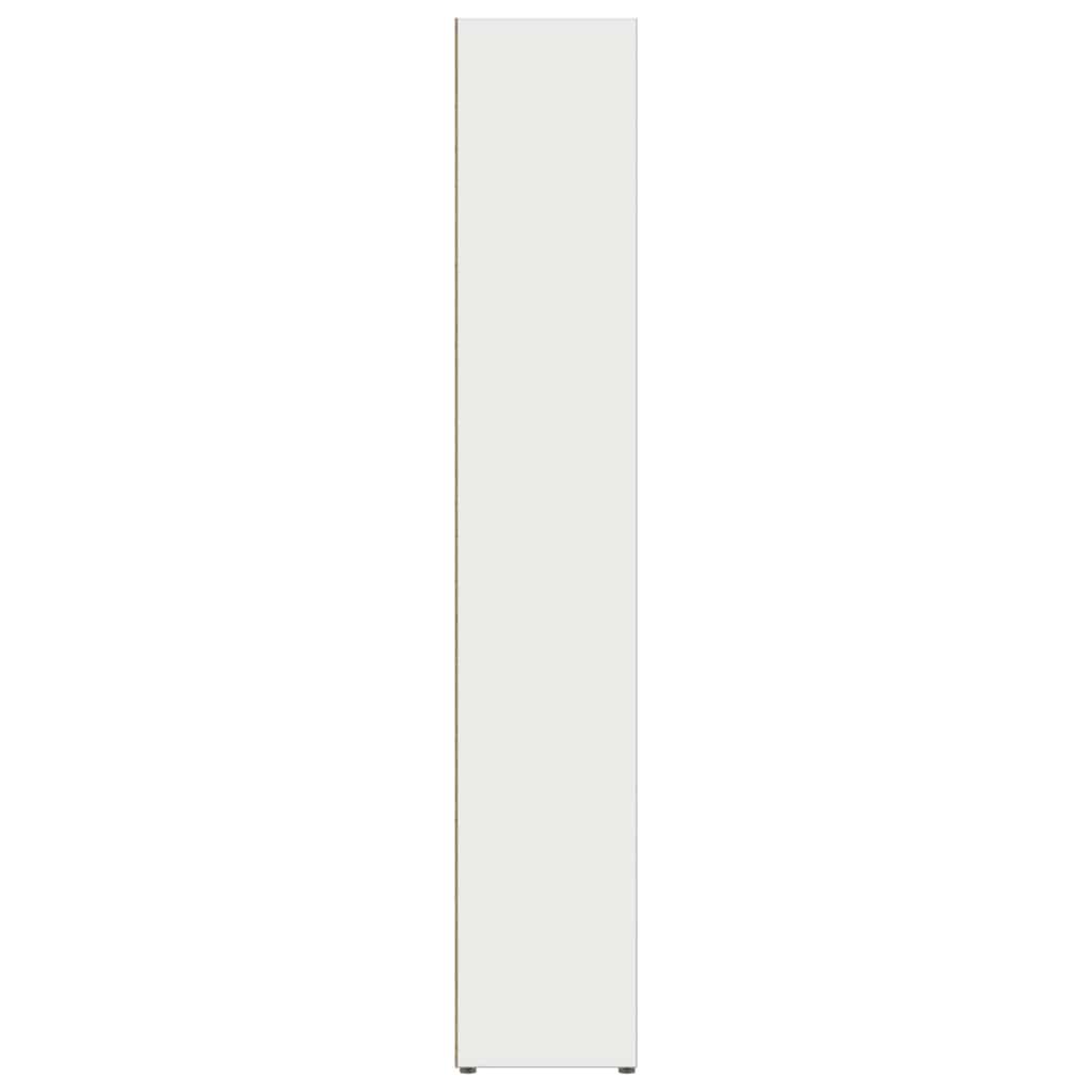 vidaXL CD Cabinets 2 pcs White 21x16x93.5 cm Engineered Wood
