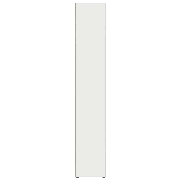 vidaXL CD Cabinets 2 pcs White 21x16x93.5 cm Engineered Wood