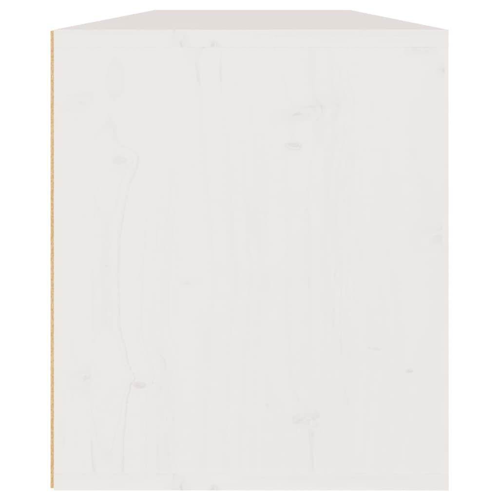 vidaXL Wall Cabinets 2 pcs White 60x30x35 cm Solid Pinewood
