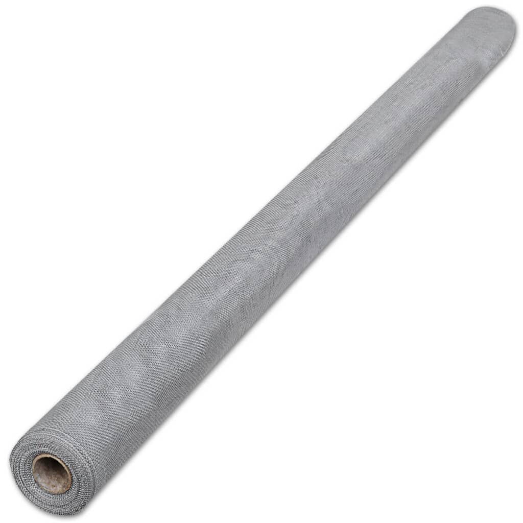 vidaXL Mesh Screen Aluminium 100x500 cm Silver