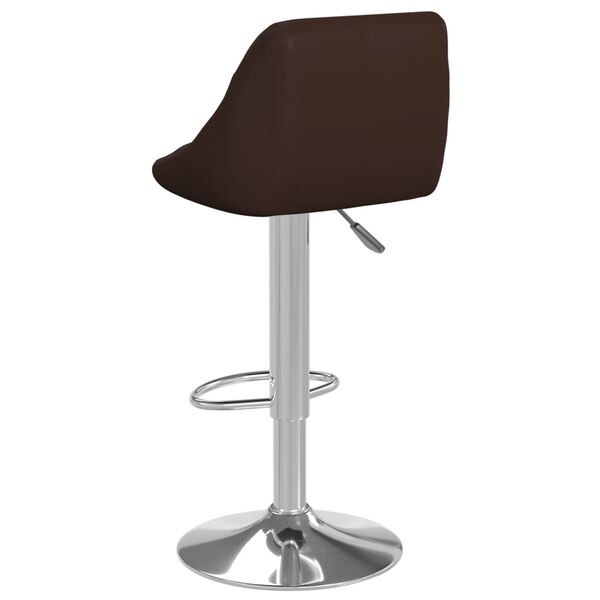 vidaXL Bar Stools 2 pcs Brown Faux Leather