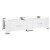 vidaXL Washing machine pedestals White Steel