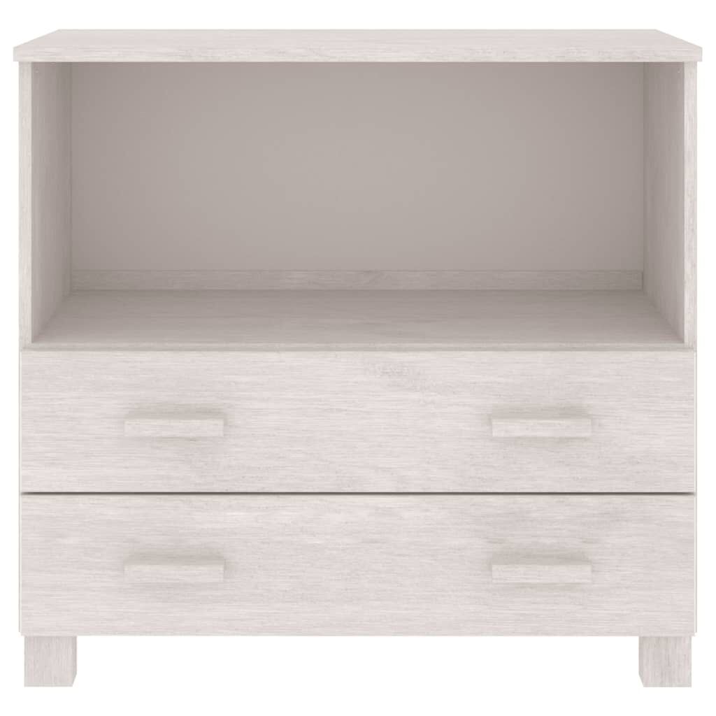 vidaXL Sideboard HAMAR White 85x35x80 cm Solid Wood Pine