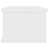 vidaXL Wall-mounted Drawer Shelf White 88x26x18.5 cm Engineered Wood