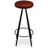 vidaXL Bar Stools 4 pcs Real Leather