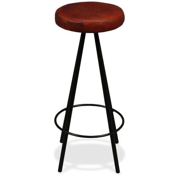 vidaXL Bar Stools 4 pcs Real Leather