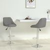 vidaXL Bar Stools 2 pcs Grey Faux Leather
