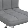 vidaXL Swivel Dining Chair Light Grey Fabric