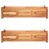 vidaXL Garden Raised Beds 2 pcs Acacia Wood 100x30x25 cm