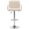 vidaXL Bar Stools 2 pcs Cream Fabric