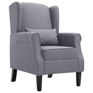 vidaXL Armchair Dark Grey Fabric
