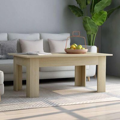 vidaXL Coffee Table Sonoma Oak 100x60x42 cm Engineered Wood, sonoma oak vidaXL Coffee Table Sonoma Oak 100x60x42 cm Engineered Wood