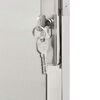 vidaXL Garden Gate 100x145 cm Stainless Steel