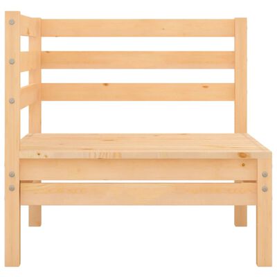 vidaXL 4 Piece Garden Lounge Set Solid Pinewood, natural vidaXL 4 Piece Garden Lounge Set Solid Pinewood