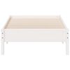 vidaXL Bed Frame without Mattress White 90x200 cm Solid Wood Pine