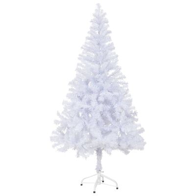 vidaXL Artificial Pre-lit Christmas Tree with Stand 120 cm 230 Branches, white vidaXL Artificial Pre-lit Christmas Tree with Stand 120 cm 230 Branches