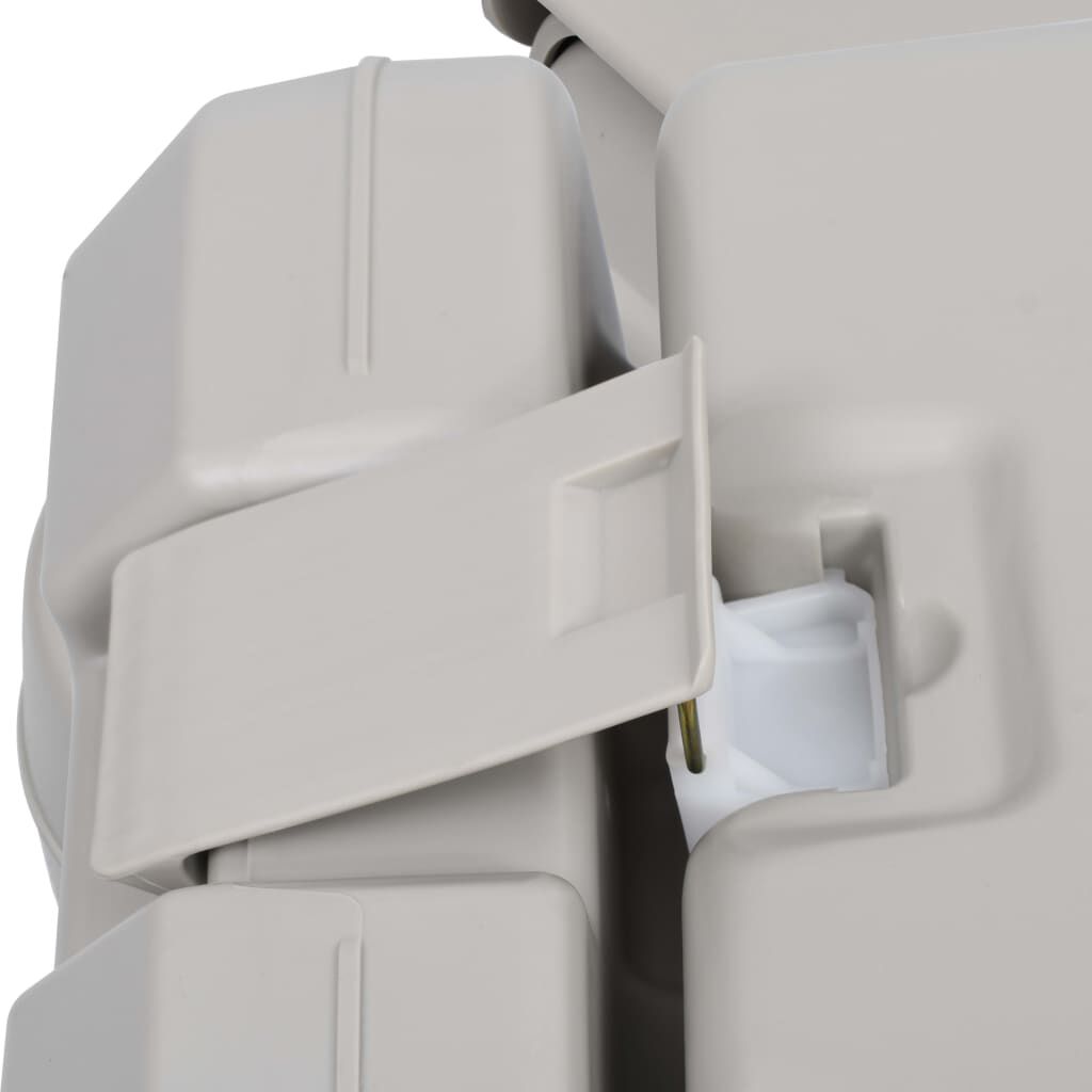 vidaXL Portable Camping Toilet Grey 10+10 L