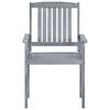 vidaXL Garden Chairs 6 pcs Solid Acacia Wood Grey