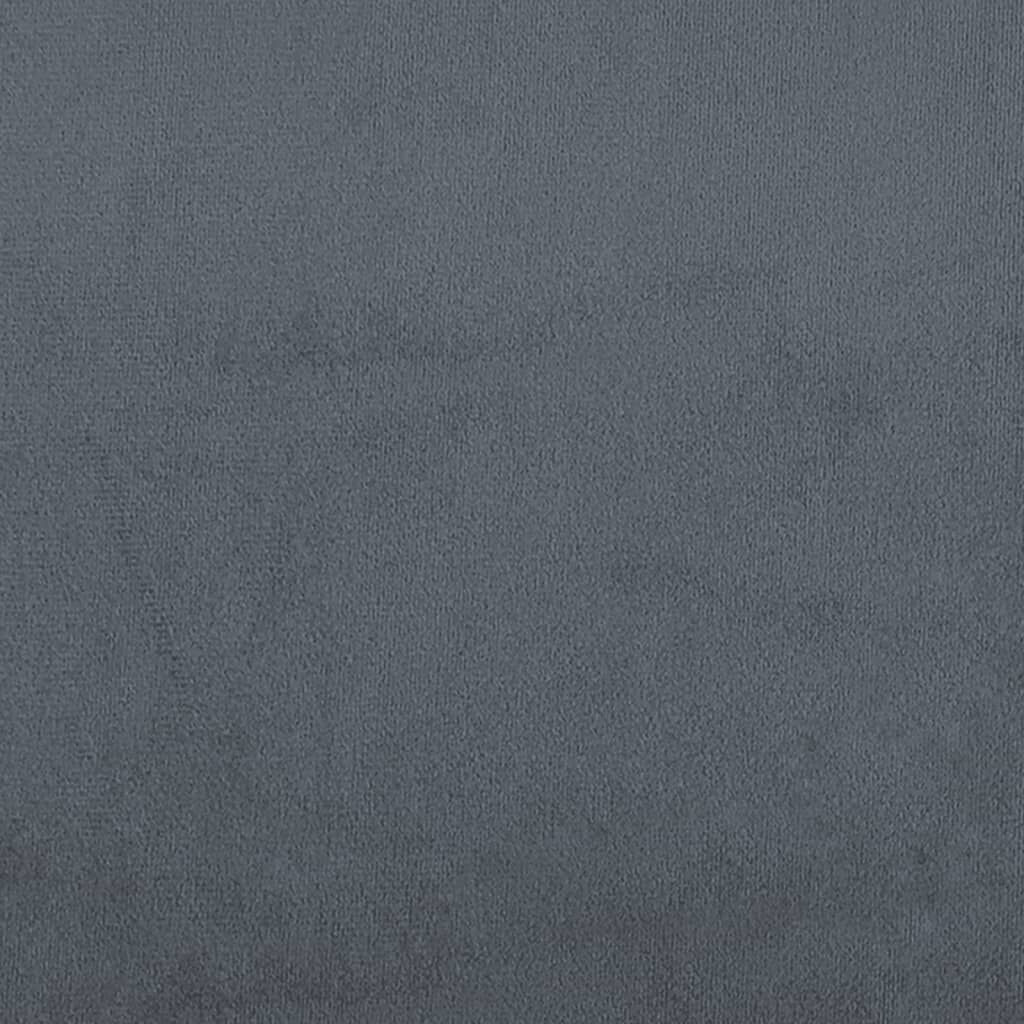 vidaXL Bench with Backrest Dark Grey 119.5x64.5x75 cm Velvet