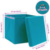 vidaXL Storage Boxes with Lids 4 pcs Baby Blue 32x32x32 cm Fabric
