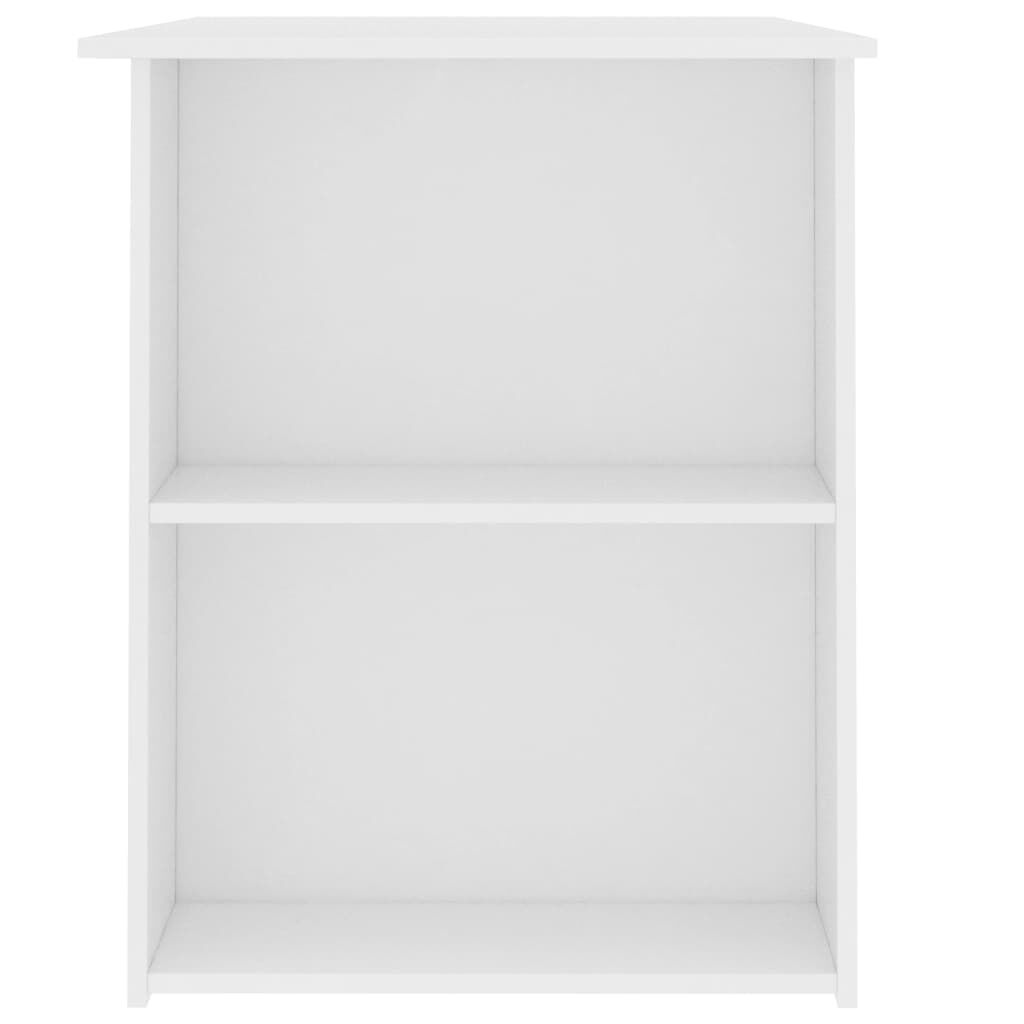 vidaXL Desk White 110x60x73 cm Engineered Wood