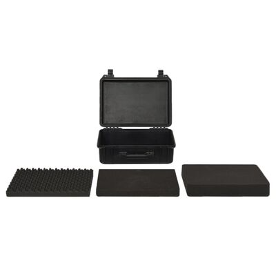 vidaXL Portable Flight Case Black 47x36x18 cm PP,  vidaXL Portable Flight Case Black 47x36x18 cm PP
