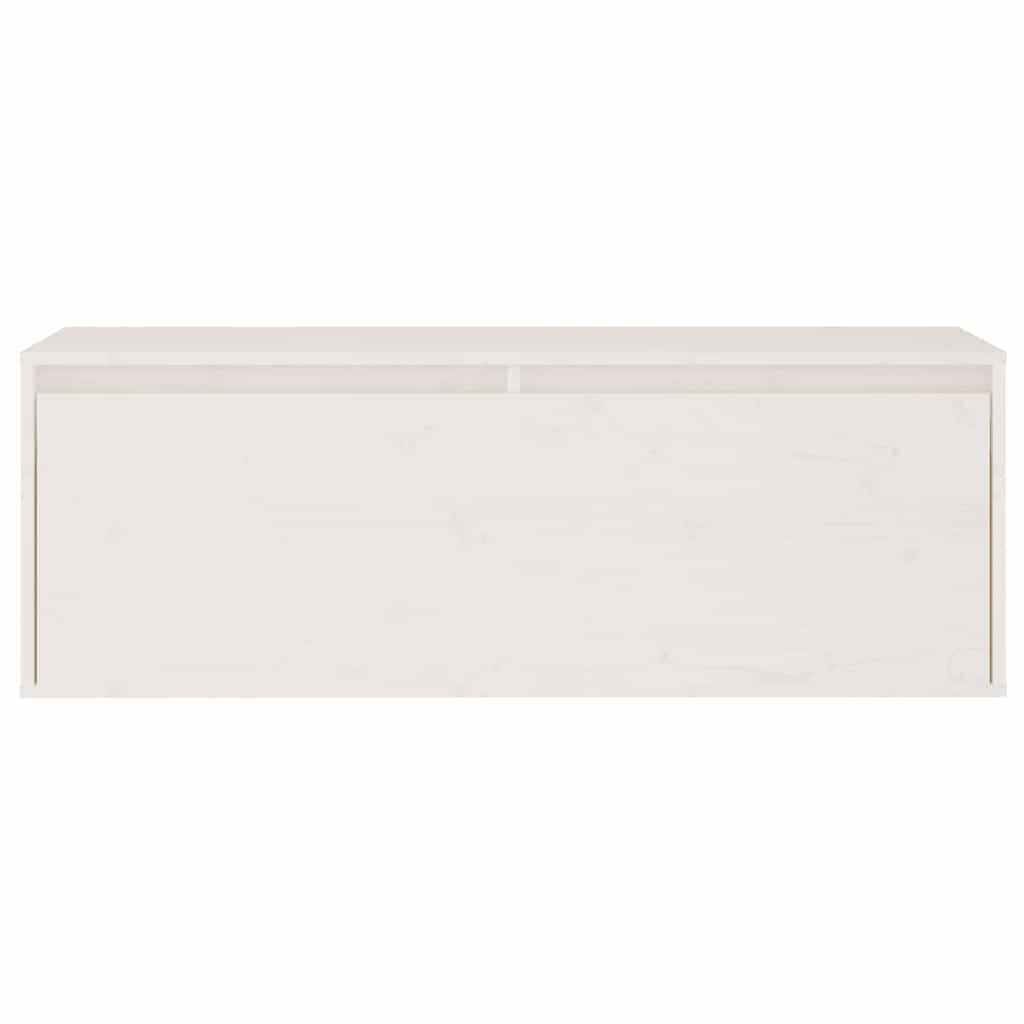 vidaXL TV Cabinets 3 pcs White Solid Wood Pine