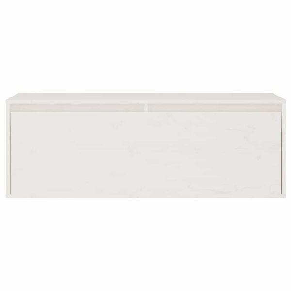 vidaXL TV Cabinets 3 pcs White Solid Wood Pine
