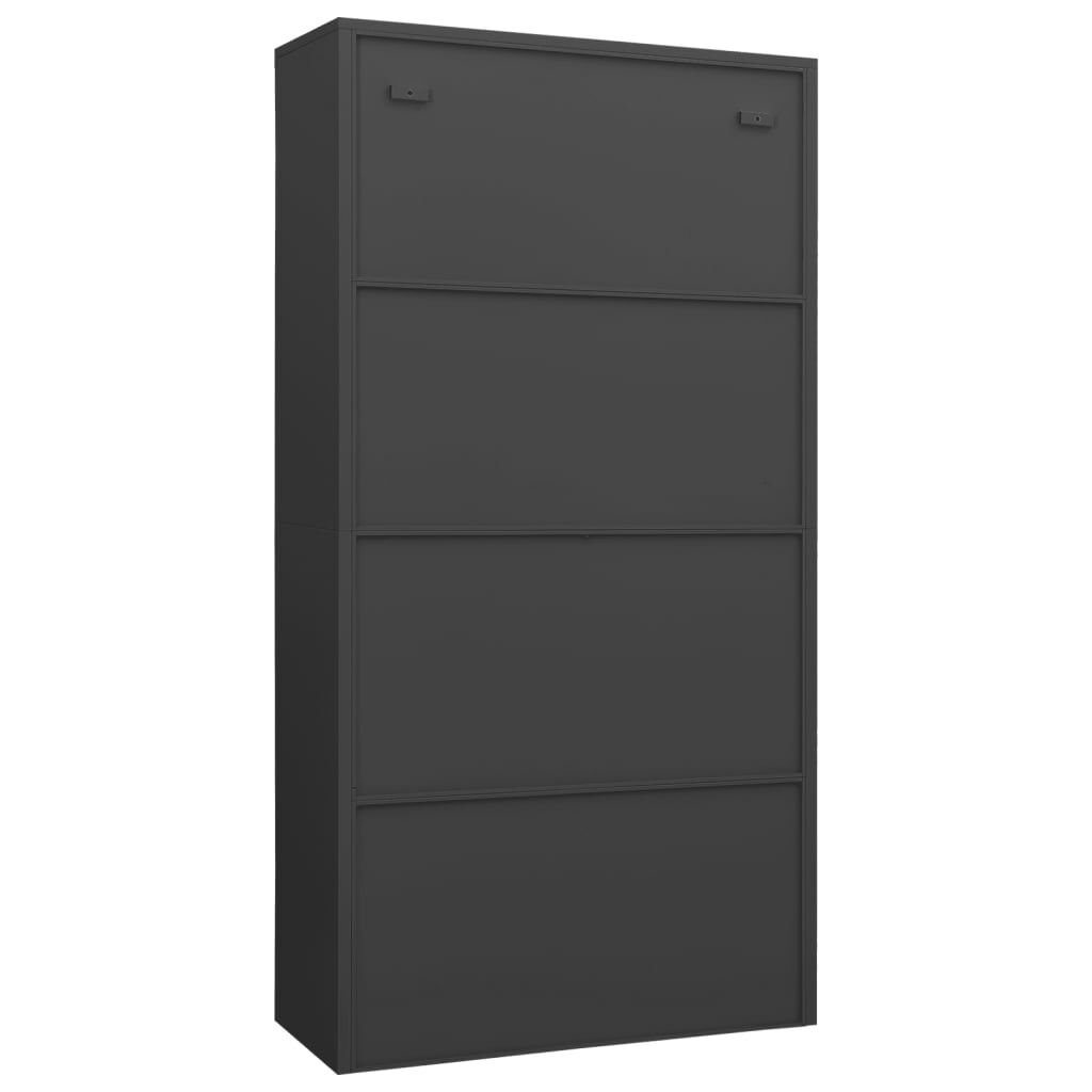 vidaXL Locker Cabinet Anthracite 90x40x180 cm Steel