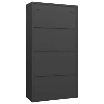 vidaXL Locker Cabinet Anthracite 90x40x180 cm Steel, anthracite vidaXL Locker Cabinet Anthracite 90x40x180 cm Steel