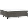 vidaXL Box Spring Bed Frame Dark Grey 180x200 cm Velvet