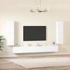 vidaXL 7 Piece TV Cabinet Set White Engineered Wood