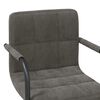 vidaXL Swivel Dining Chairs 6 pcs Dark Grey Velvet