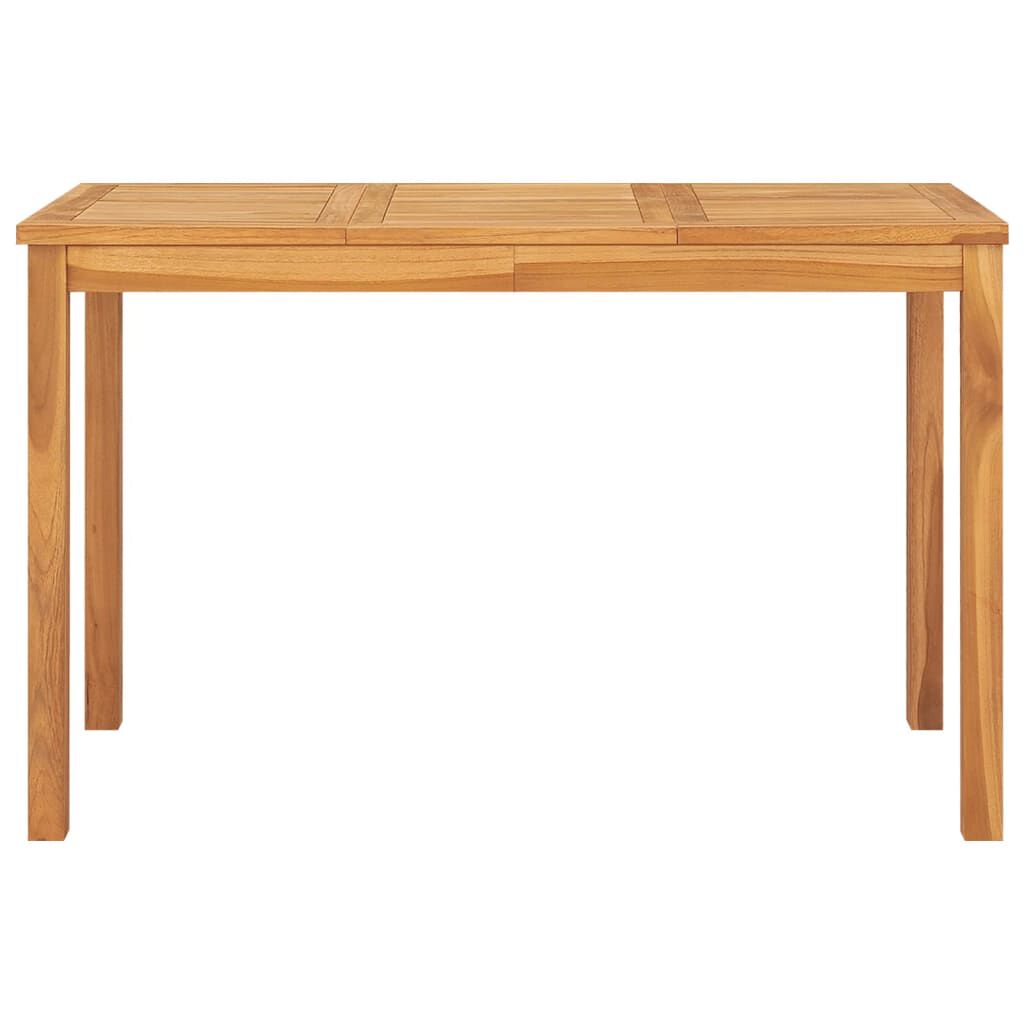vidaXL Garden Dining Table 120x70x77 cm Solid Teak Wood
