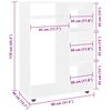 vidaXL Wardrobe White 80x40x110 cm Engineered Wood