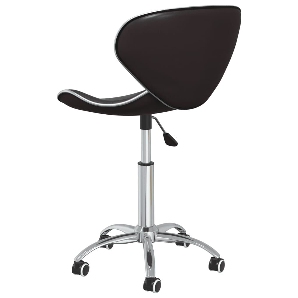 vidaXL Swivel Dining Chairs 6 pcs Brown Faux Leather