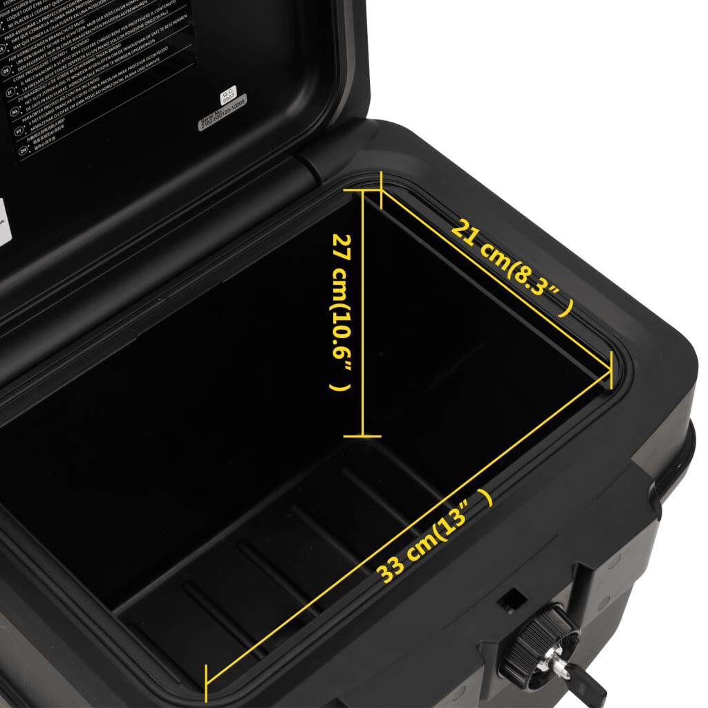 vidaXL Safe Box Black 44x37x34 cm