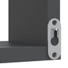 vidaXL Wall Corner Shelf 2 pcs Grey 40x40x50 cm Engineered Wood