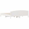 vidaXL Bed Frame without Mattress White 200x200 cm Solid Wood Pine
