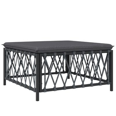 vidaXL 5 Piece Garden Lounge Set with Cushions Anthracite Steel