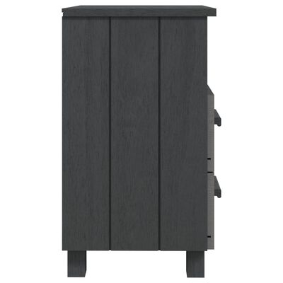 vidaXL Bedside Cabinet HAMAR Dark Grey 40x35x62 cm Solid Wood Pine, dark grey vidaXL Bedside Cabinet HAMAR Dark Grey 40x35x62 cm Solid Wood Pine